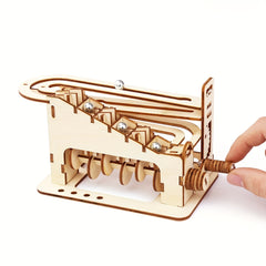 Marble Run 3D Wooden Puzzle Kit Adults Teens DIY Model Building