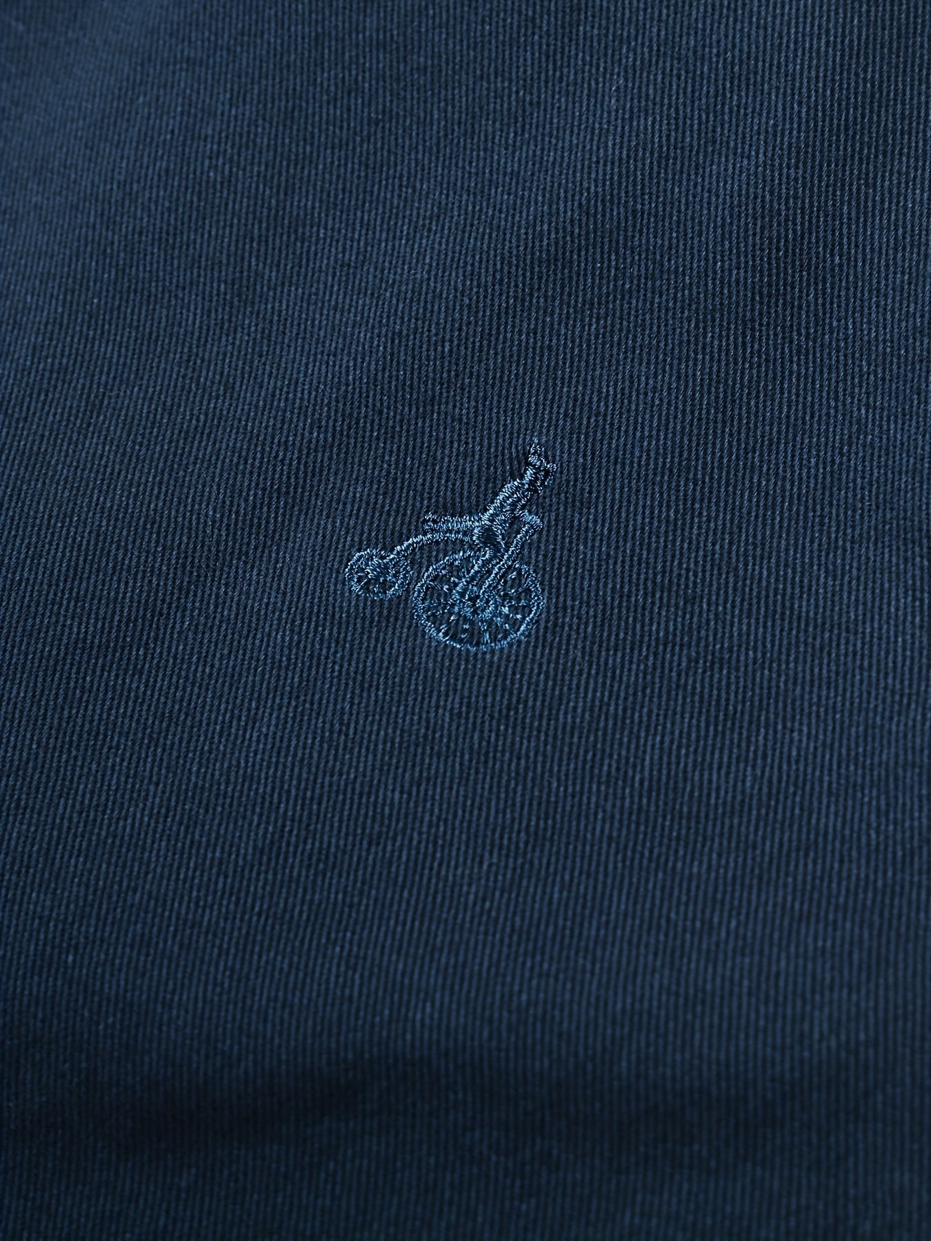 Embroidered Bicycle Pattern Men's Cargo Shorts for Summer