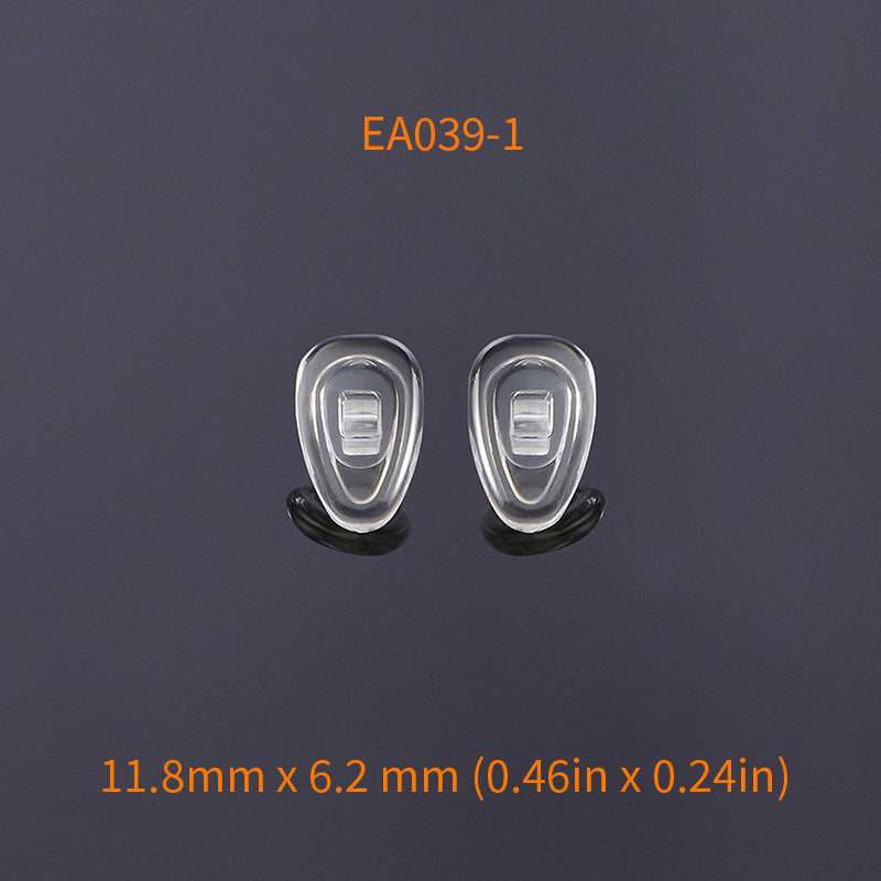 10 Pairs OOLVS Silicone Anti-Slip Nose Pads Kit w/Screws & Screwdriver