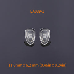 10 Pairs OOLVS Silicone Anti-Slip Nose Pads Kit w/Screws & Screwdriver