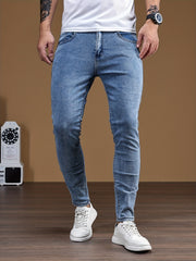 Men's Slim Fit Distressed Stretch Denim Jeans