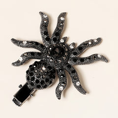 Gothic Spider Hair Clip Gem Hair Piece Barrette