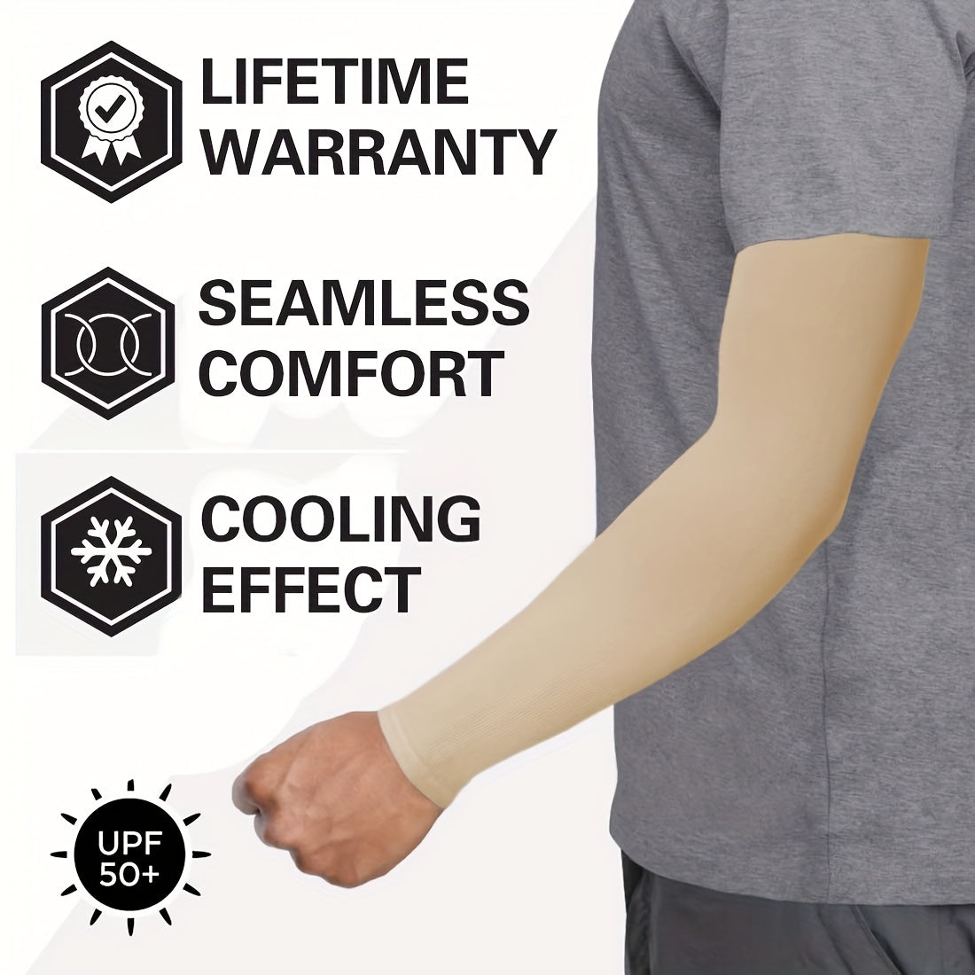 UV Blocking Compression Arm Sleeves for Summer Protection