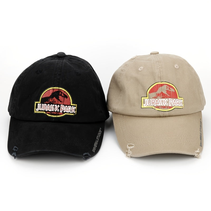 Unisex Dino Print Baseball Cap for Outdoor Activities