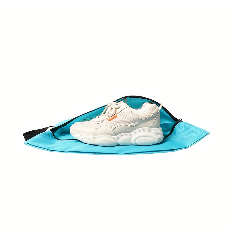 Portable Shoe Storage Bag With Handle, Dust Proof, Zipper Closure
