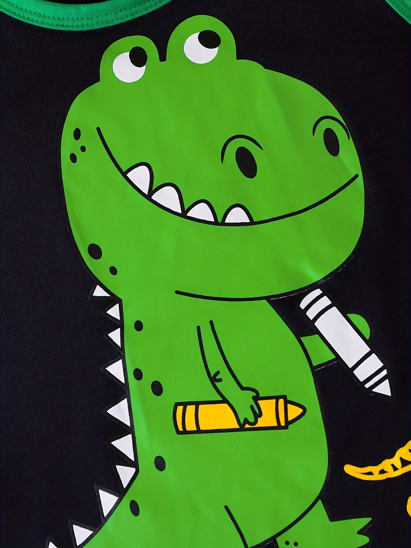 Boys Dinosaur Graphic Tank Top & Shorts Set for Summer