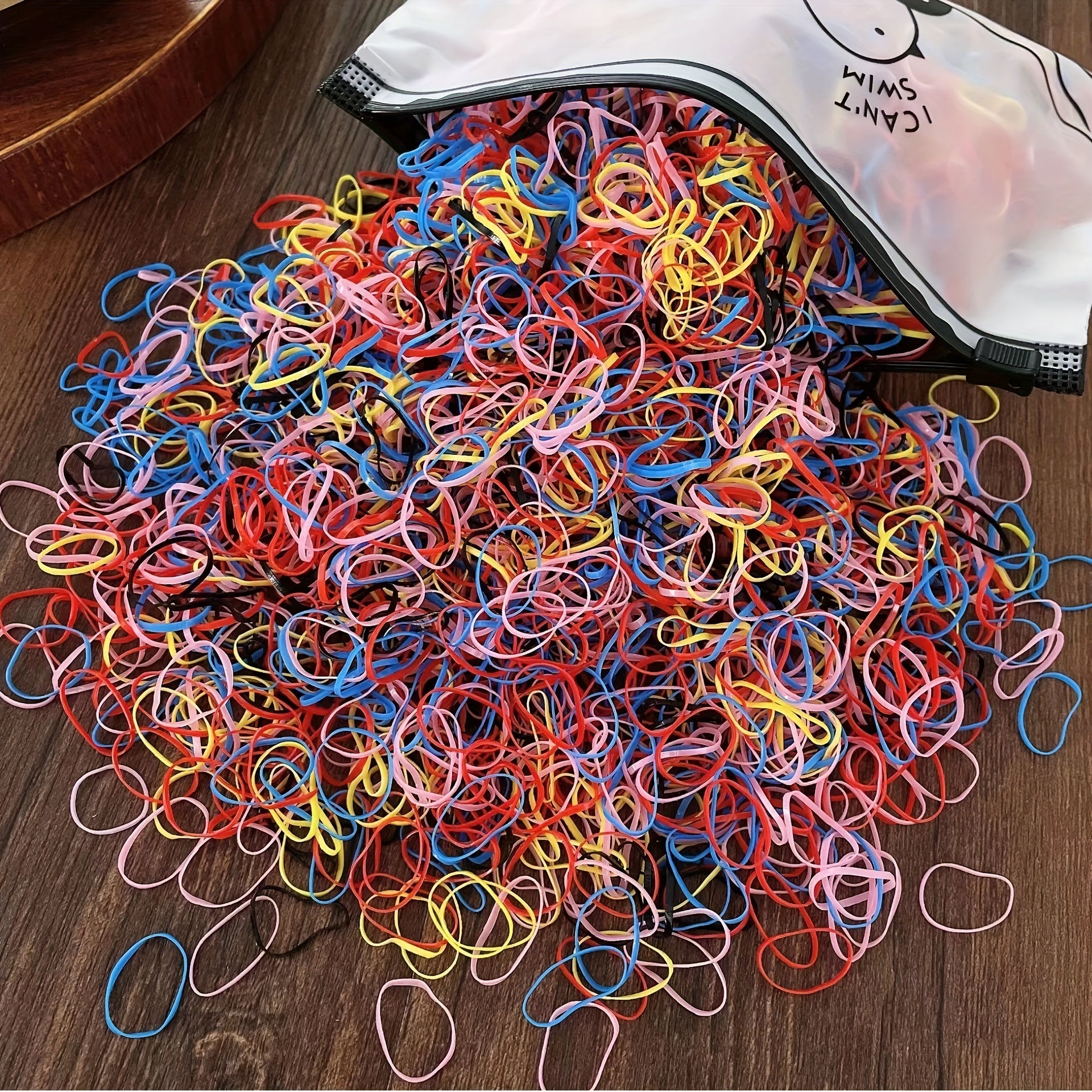1000pcs Baby Girls Colorful Hair Tie Hair Accessories