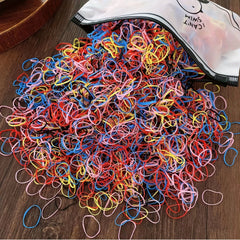 1000pcs Baby Girls Colorful Hair Tie Hair Accessories