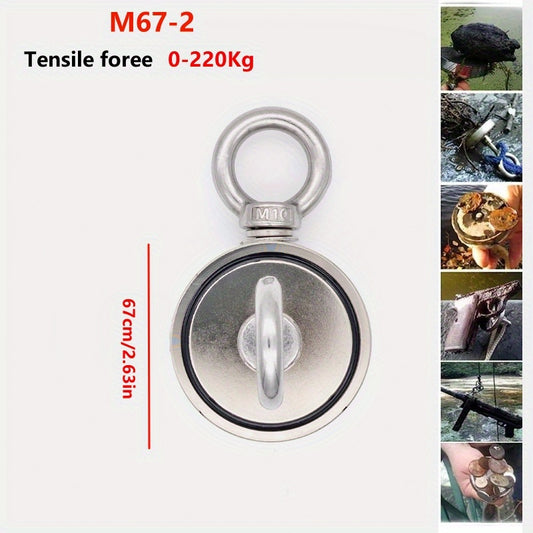 High Power Fishing Magnet with Eye Bolts for Lakes Beaches and Treasure