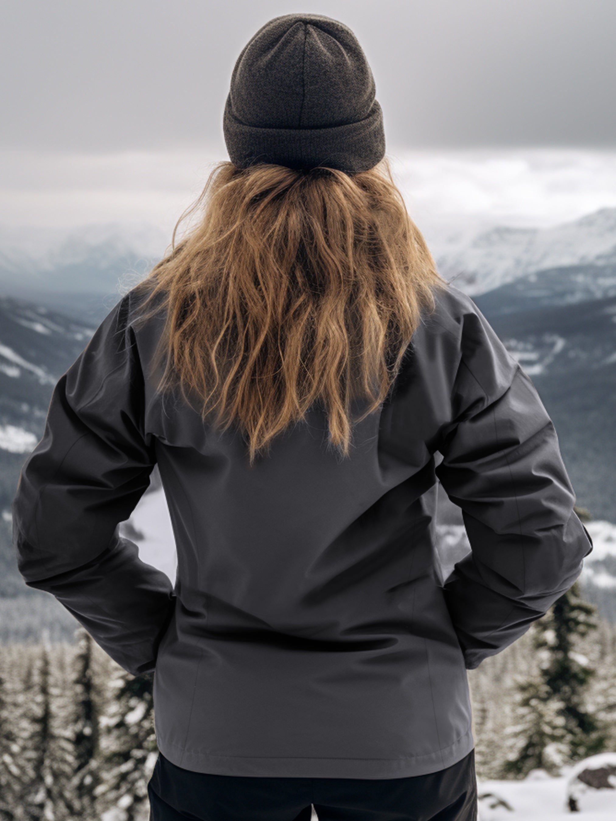 Women's Fleece Outdoor Jacket Hooded Zipper Windproof Activewear