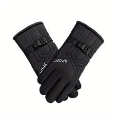 Winter Fleece Lined Warm Gloves Anti Slip Waterproof Touch Screen Gloves