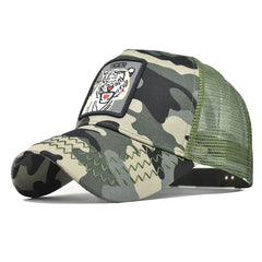 Adjustable Animal Embroidered Baseball Cap Hip Hop Sun Hat