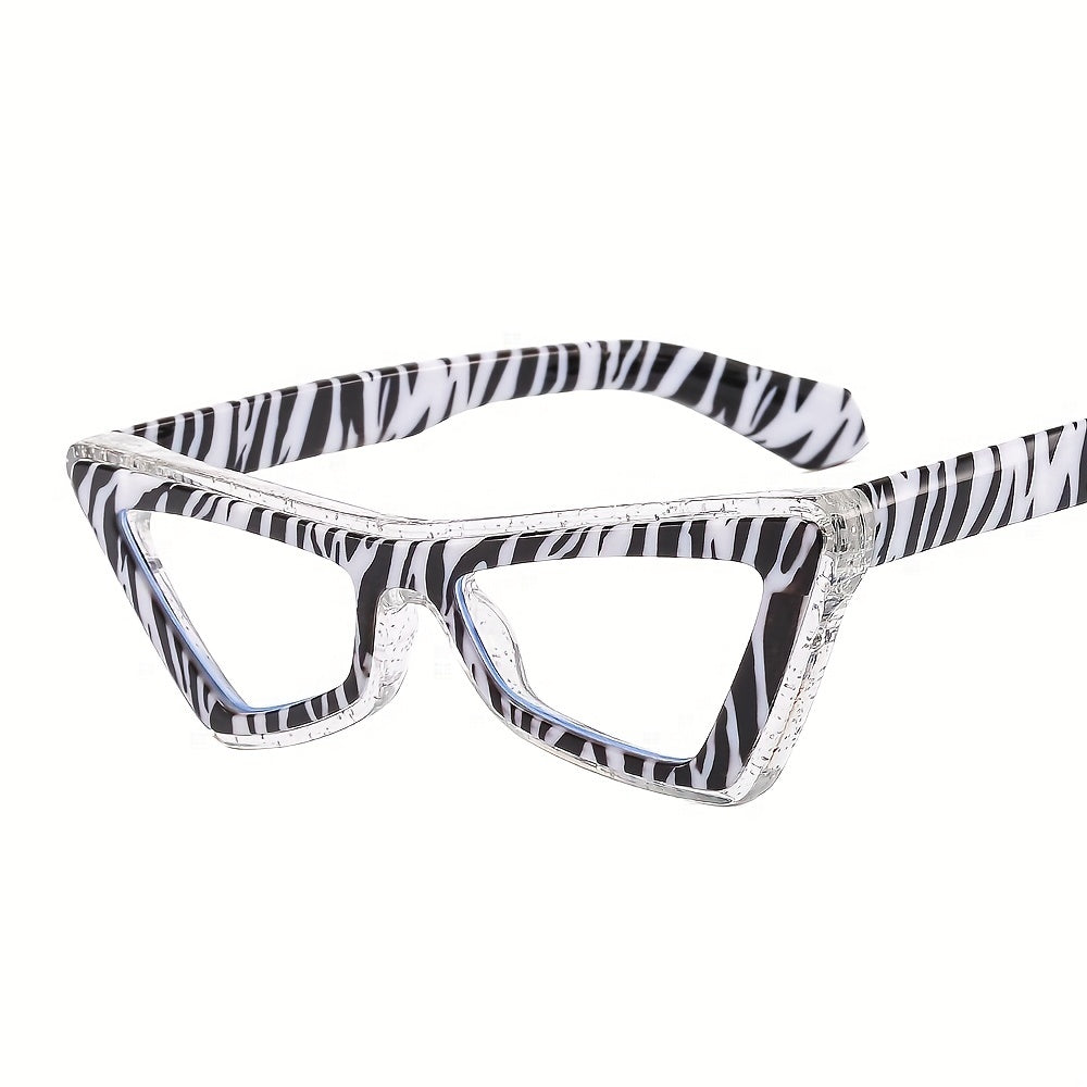 Cat Eye Clear Lens Glasses Anti Light Reading Glasses