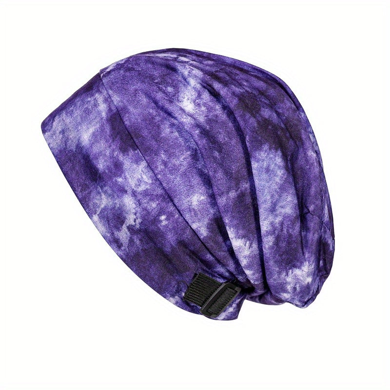 Tie Dye Beanie Hip Hop Hat Unisex Slouchy Lightweight Elastic Skull Cap