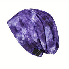 Tie Dye Beanie Hip Hop Hat Unisex Slouchy Lightweight Elastic Skull Cap
