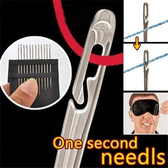 24pcs Special Needles for Elderly & Blind DIY Sewing