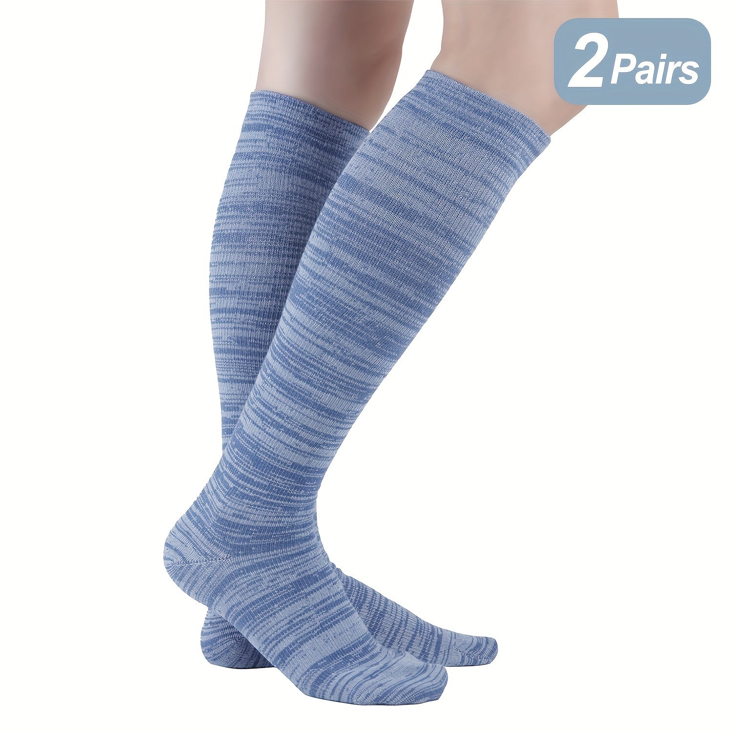Bamboo Fiber Sports Compression Socks, 2 Pairs