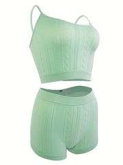 Solid Textured Bra & Panties Set Full Coverage Everyday Lingerie