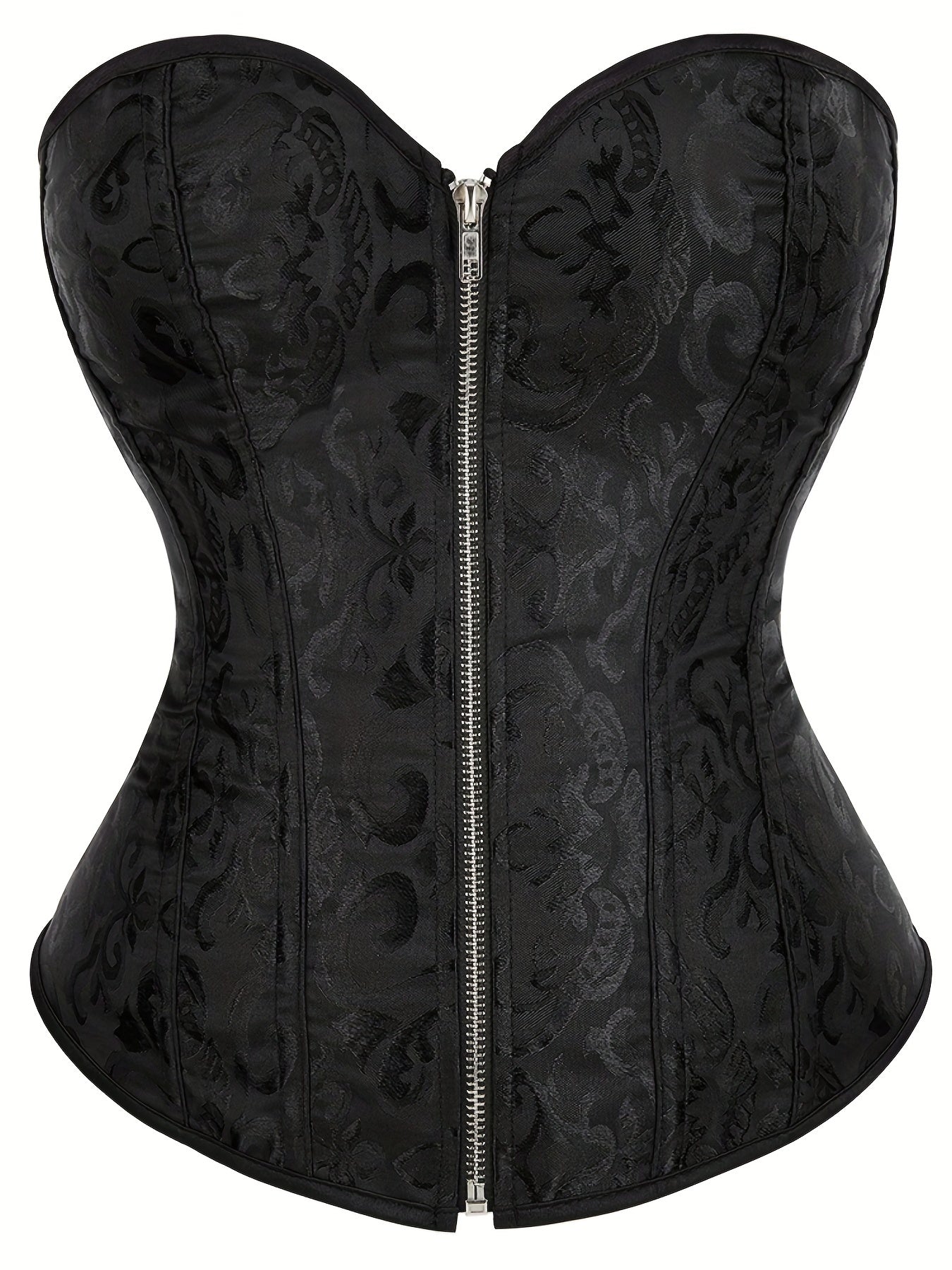 Zipper Waist Shaping Shapewear Bustier Corset Top Women's Underwear