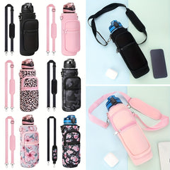 Neoprene Bottle Holder with Adjustable Strap for 18oz-40oz Sports Water Bottle