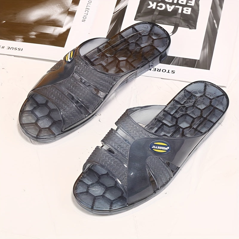Men's Lightweight Non Slip Open Toe Quick Drying Slides