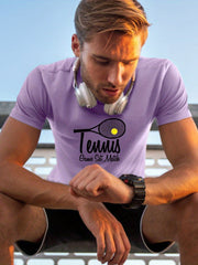 Men's Tennis Racket Graphic T-shirt Active Tee for Summer