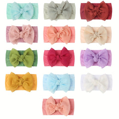 Stylish Bow Headband for Girls Elastic Wide Brim Hair Accessory