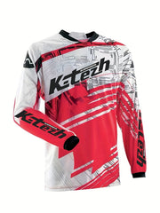 Men's Cycling Jersey Long Sleeves Moisture Wicking Shirt