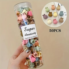 50pcs Small Flower Hair Clip Princess Hairpin Hair Accessories