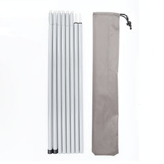 2pcs Lightweight Canopy Tent Support Poles 8 Sections with Storage Bag