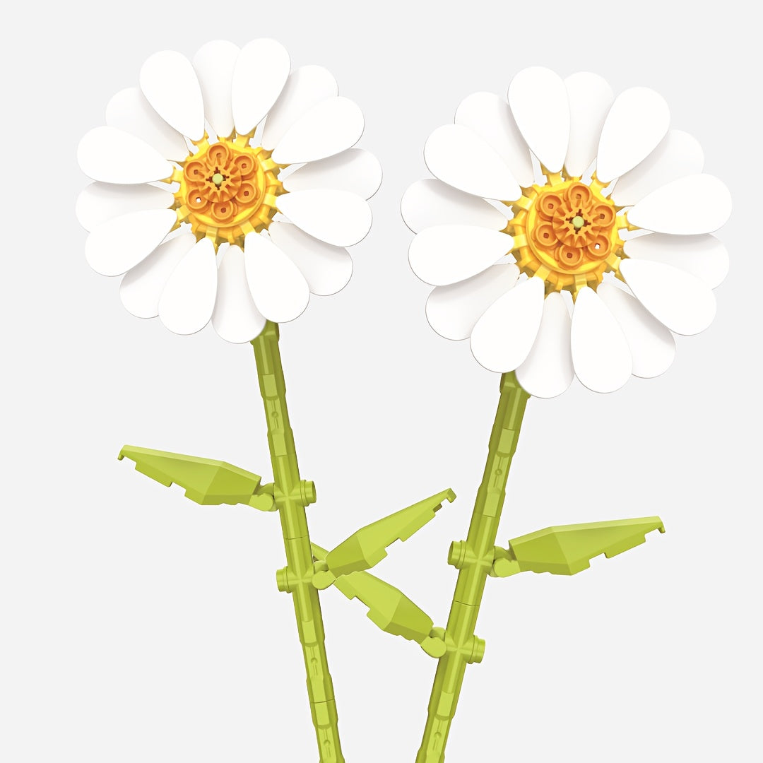 Calendula Flower Building Blocks DIY Puzzle Toy & Decor