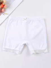 Girls' Safety Shorts with Lace Trims Soft Comfy Dance Shorts