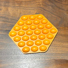 Yellow Faux Leather Egg Bubble Waffle Model for Bakery Display