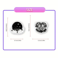 100pcs Gothic Stickers Skull Waterproof Vinyl Stickers For Laptop Phone Car