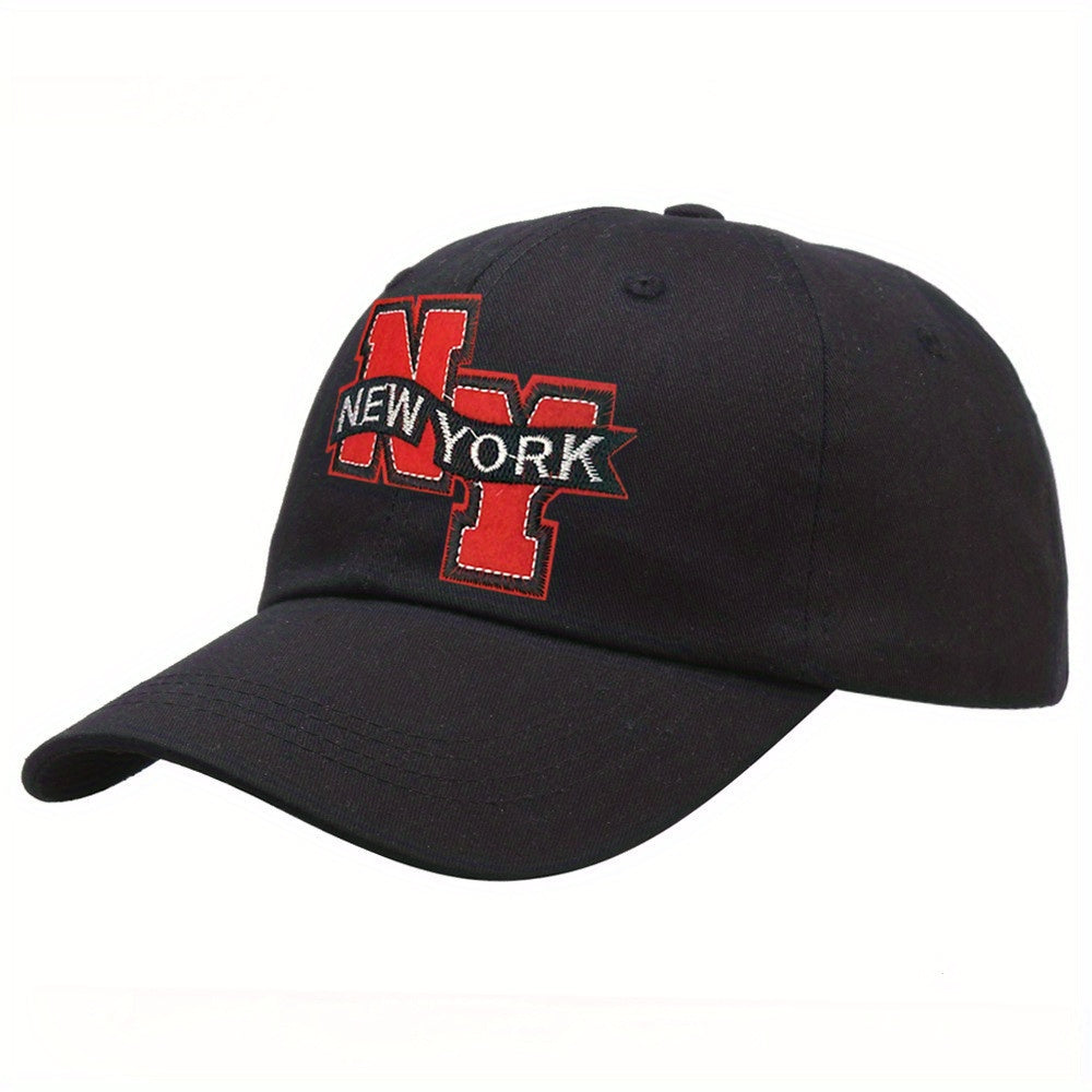 Alphabet Embroidered Sunshade Baseball Cap