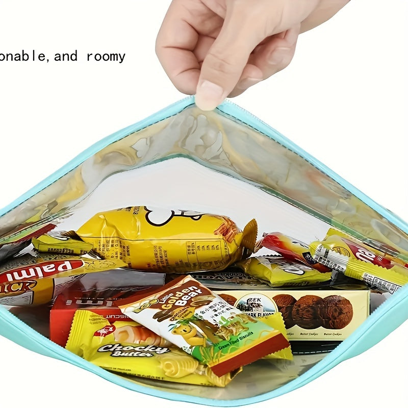 Chenille Letter Clear Makeup Bag Waterproof Toiletry Pouch