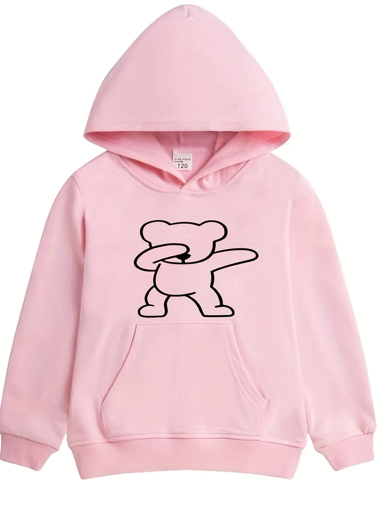 Hip Hop Bear Print Boys Hoodie for Spring Fall