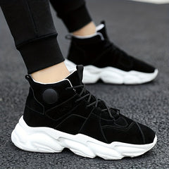 Men's Lace-up High Top Sneakers Casual Walking Shoes