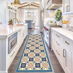 Moroccan Trellis Hallway Runner Rug Washable Non Slip Kitchen Rugs