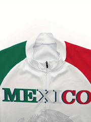 Men's Mexico Flag Cycling Jersey Short Sleeve Quick Drying Breathable