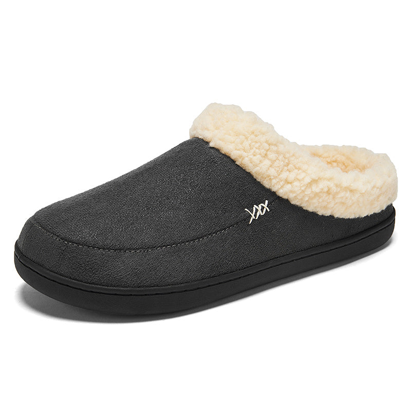 Men's Cozy Fleece Slides Plush Slippers