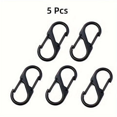 10pcs Zinc Alloy S Hook Carabiner Buckle Keychain Spring Buckle