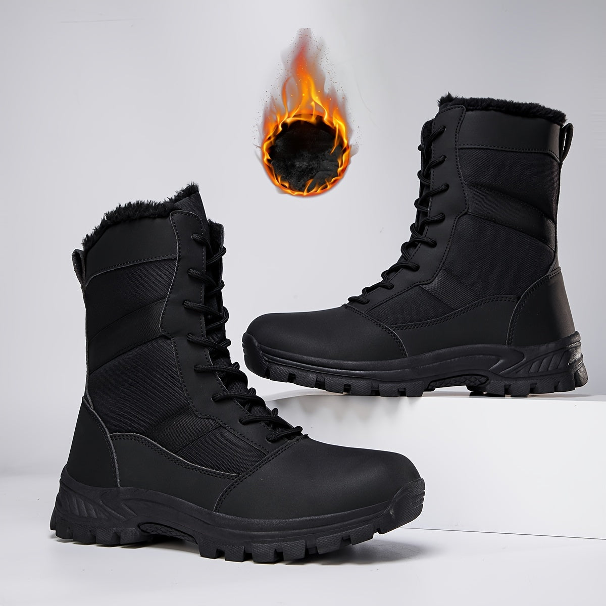 Thick Warm Anti Slip High Tube Snow Boots Sports Outdoor Mountaineering Boots