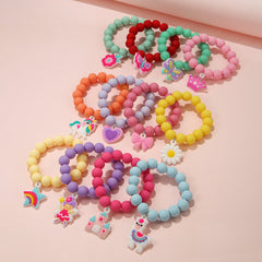 12pcs Girls Unicorn Alpaca Butterfly Crown Bracelet Set