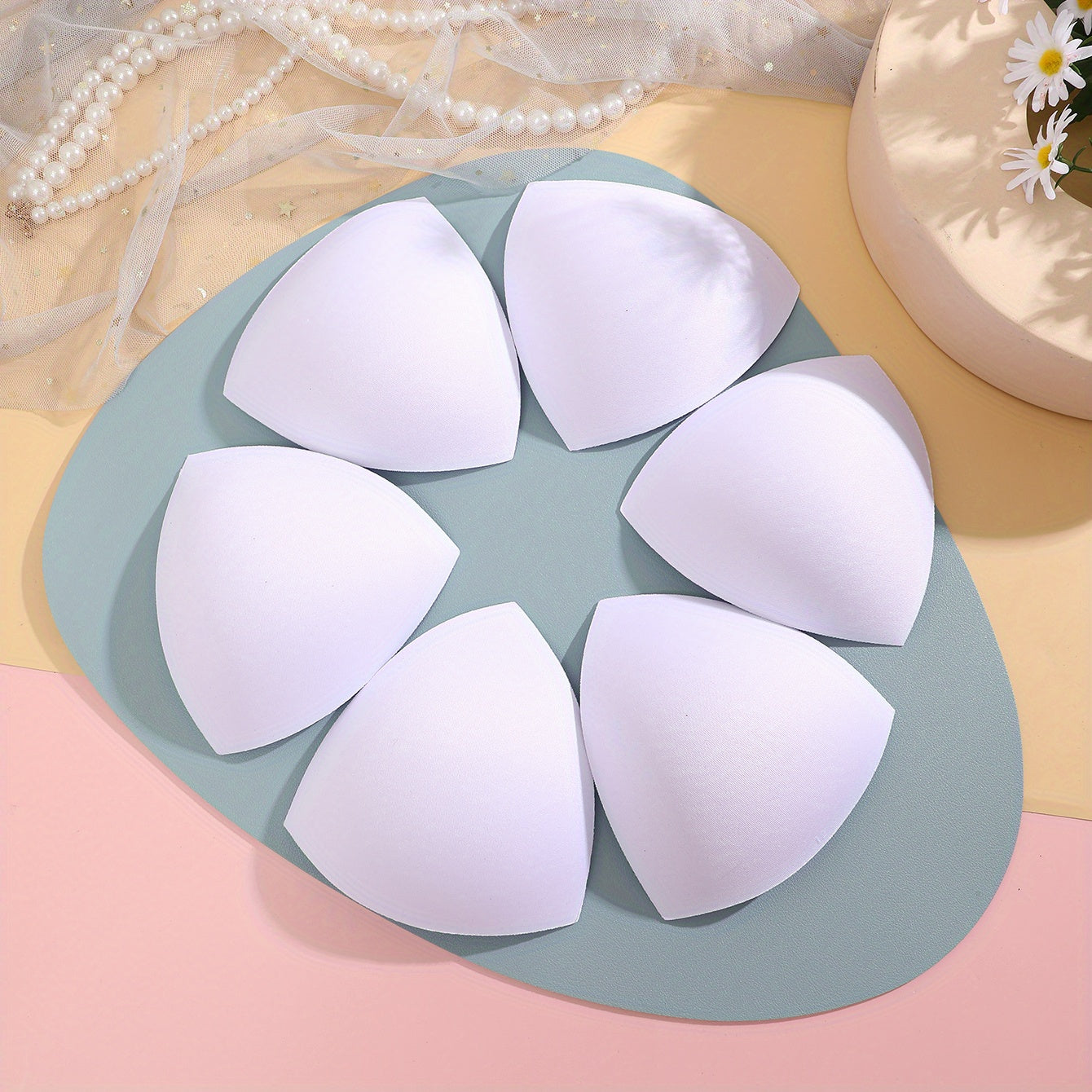3 Pairs Reusable Bra Insert Pads Anti-convex Chest Enhancer Sponge Pads