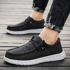 Men's Canvas Slip On Sneakers Lightweight Non Slip Shoes
