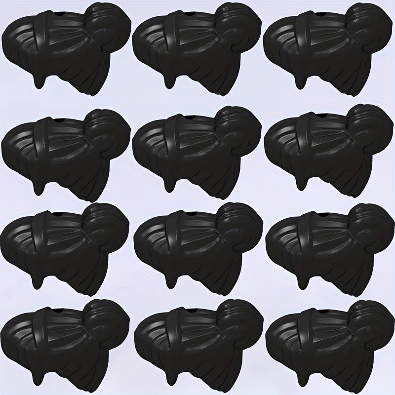 12pcs Anime Character Bun Head Building Blocks Set