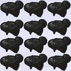 12pcs Anime Character Bun Head Building Blocks Set