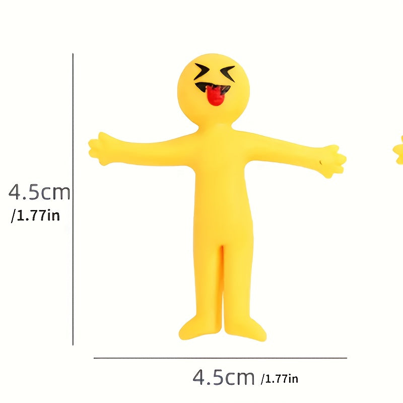 Stretchable Yellow Relax Toy Kids Christmas Party Gift Soft Rubber Exhalation