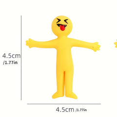 Stretchable Yellow Relax Toy Kids Christmas Party Gift Soft Rubber Exhalation